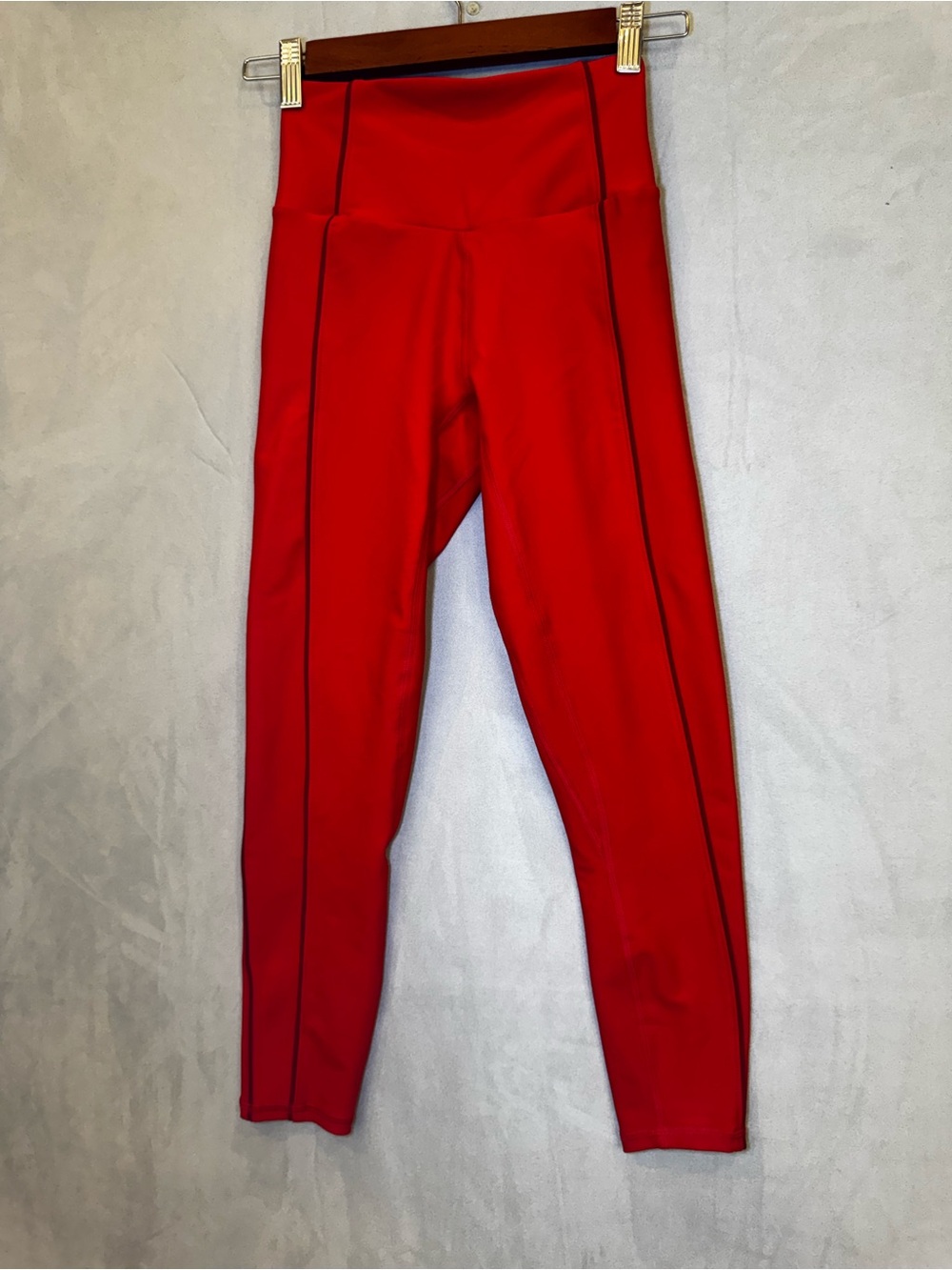 YPB Curve Love Red High Rise Leggings XS Short Active Workout